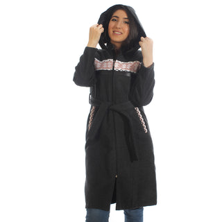 Long coat with removable hoodie/ gray -5895