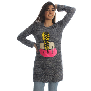 Women Autumn Winter Long Sleeve Tunic Blouse – Free Size -5864