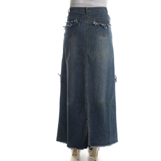 jeans skirt long -5918