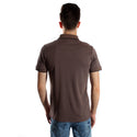 Men's polo t shirt styles- brown / made in Turkey -3370