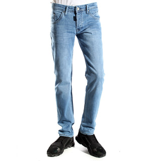 Denim blue Pants/ made in turkey -3376
