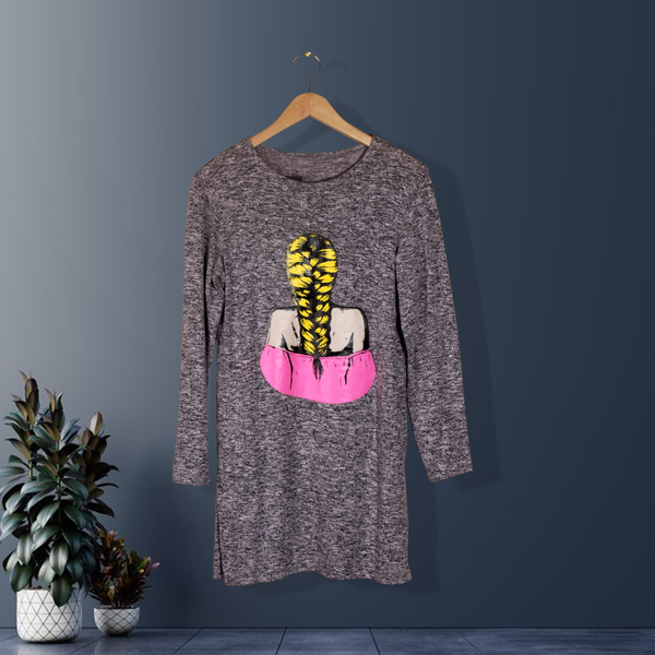 Women Autumn Winter Long Sleeve Tunic Blouse – Free Size  -5865