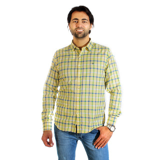 Men shirt- colored karohat  / made in Turkey -3301
