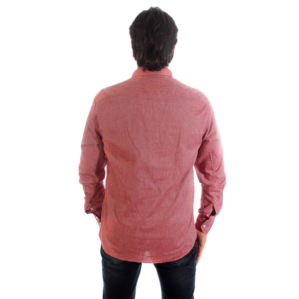Men shirt- light red/ made in Turkey -3311
