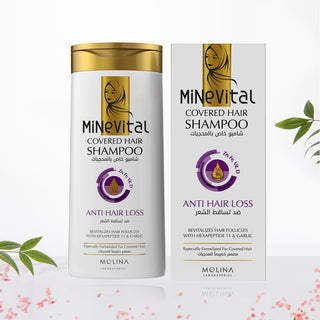 MineVital ( Hijab ) Covered Hair Shampoo 300ML - Anti Hair Loss -7990